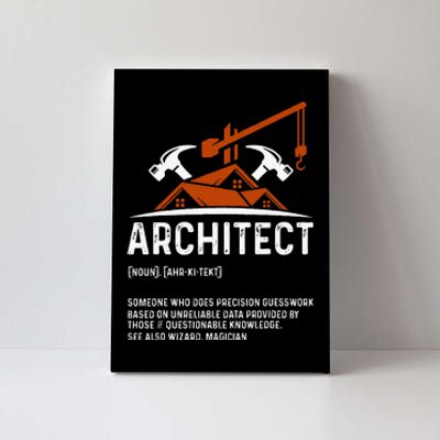 Architect Definition Architect Funny Architecture Canvas