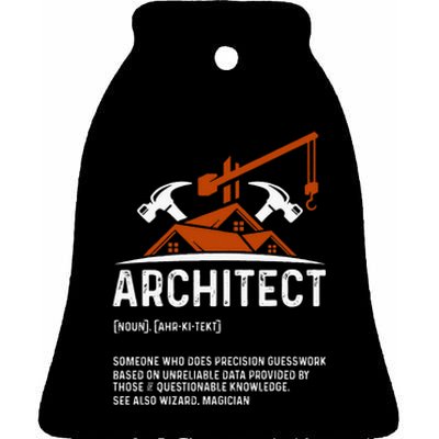 Architect Definition Architect Funny Architecture Ceramic Bell Ornament