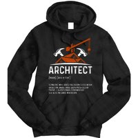 Architect Definition Architect Funny Architecture Tie Dye Hoodie