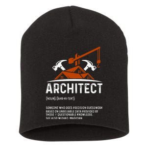 Architect Definition Architect Funny Architecture Short Acrylic Beanie