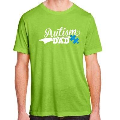 Autism Dad Awareness Support Gift Puzzle Gift Adult ChromaSoft Performance T-Shirt