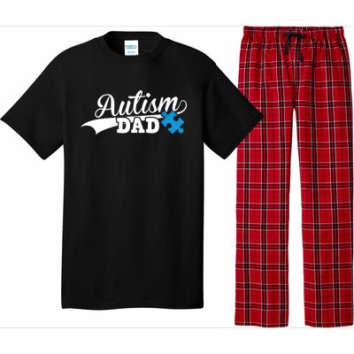 Autism Dad Awareness Support Gift Puzzle Gift Pajama Set