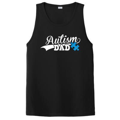 Autism Dad Awareness Support Gift Puzzle Gift PosiCharge Competitor Tank