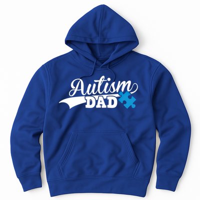 Autism Dad Awareness Support Gift Puzzle Gift Hoodie