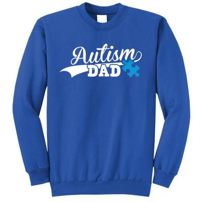 Autism Dad Awareness Support Gift Puzzle Gift Sweatshirt