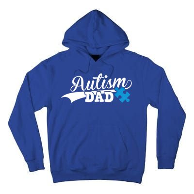 Autism Dad Awareness Support Gift Puzzle Gift Tall Hoodie