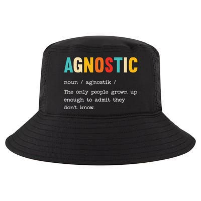 Agnostic Definition AntiReligion Agnosticism Atheist Cool Comfort Performance Bucket Hat