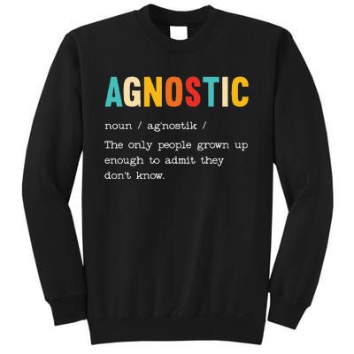 Agnostic Definition AntiReligion Agnosticism Atheist Sweatshirt