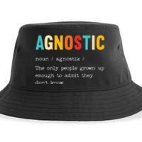 Agnostic Definition AntiReligion Agnosticism Atheist Sustainable Bucket Hat