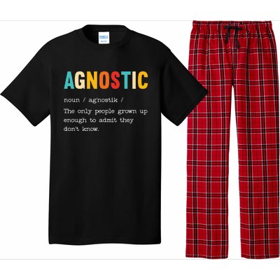 Agnostic Definition AntiReligion Agnosticism Atheist Pajama Set