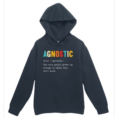 Agnostic Definition AntiReligion Agnosticism Atheist Urban Pullover Hoodie