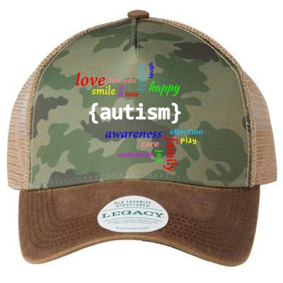 Autism Design Autism Awareness Design Legacy Tie Dye Trucker Hat