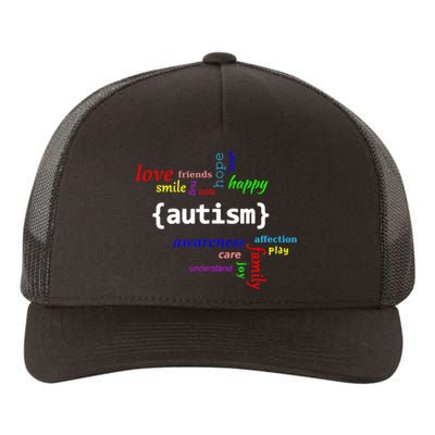 Autism Design Autism Awareness Design Yupoong Adult 5-Panel Trucker Hat