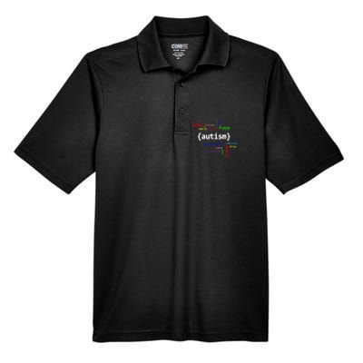 Autism Design Autism Awareness Design Men's Origin Performance Pique Polo