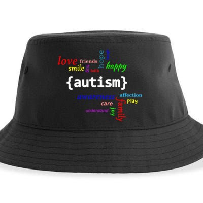 Autism Design Autism Awareness Design Sustainable Bucket Hat