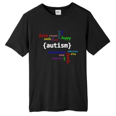 Autism Design Autism Awareness Design Tall Fusion ChromaSoft Performance T-Shirt