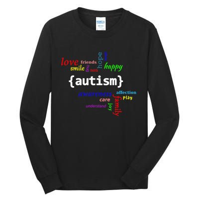 Autism Design Autism Awareness Design Tall Long Sleeve T-Shirt