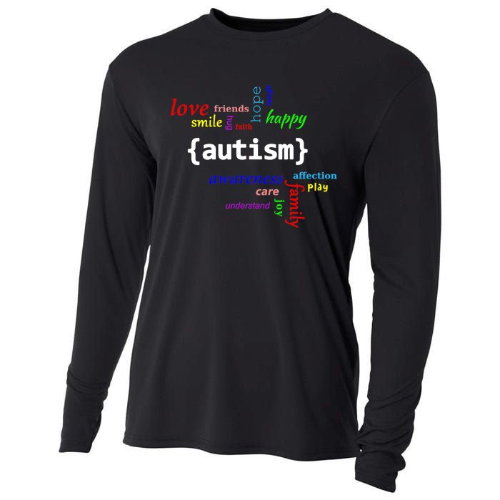 Autism Design Autism Awareness Design Cooling Performance Long Sleeve Crew