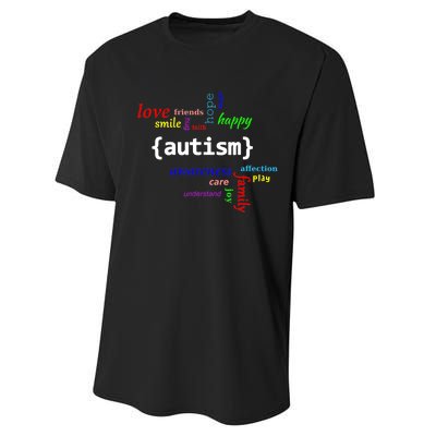 Autism Design Autism Awareness Design Performance Sprint T-Shirt