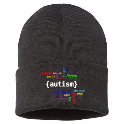 Autism Design Autism Awareness Design Sustainable Knit Beanie