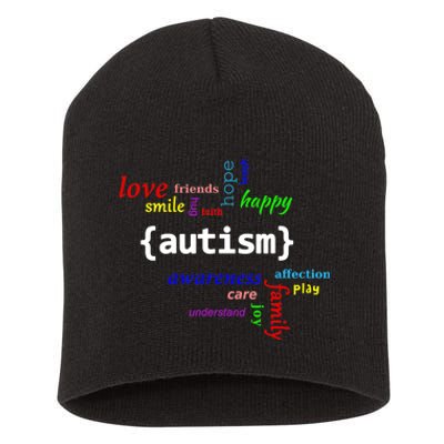 Autism Design Autism Awareness Design Short Acrylic Beanie