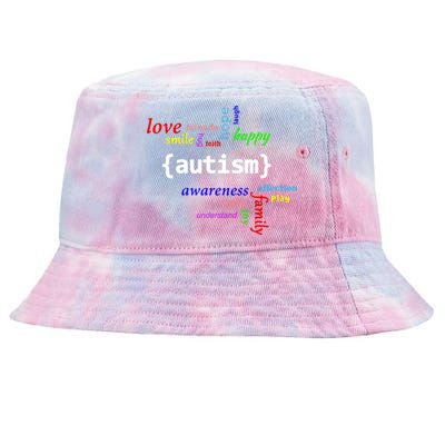 Autism Design Autism Awareness Design Tie-Dyed Bucket Hat