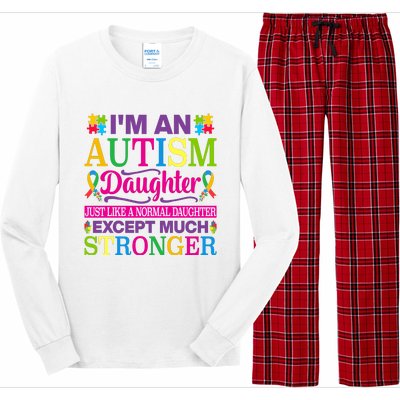 Autism Daughter Autism Awareness Motivational Autistic Daughter Positive Slogans Long Sleeve Pajama Set