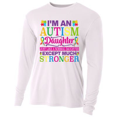 Autism Daughter Autism Awareness Motivational Autistic Daughter Positive Slogans Cooling Performance Long Sleeve Crew