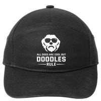 All Dogs Are Cool But Doodles Rule Goldendoodle Labradoodle 7-Panel Snapback Hat