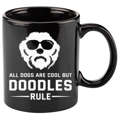 All Dogs Are Cool But Doodles Rule Goldendoodle Labradoodle 11oz C Handle Ceramic Mug