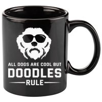 All Dogs Are Cool But Doodles Rule Goldendoodle Labradoodle 11oz C Handle Ceramic Mug