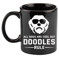 All Dogs Are Cool But Doodles Rule Goldendoodle Labradoodle 11oz C Handle Ceramic Mug