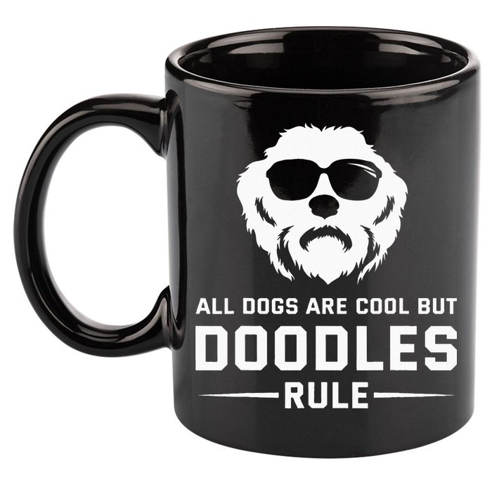 All Dogs Are Cool But Doodles Rule Goldendoodle Labradoodle 11oz C Handle Ceramic Mug