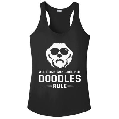 All Dogs Are Cool But Doodles Rule Goldendoodle Labradoodle Ladies PosiCharge Competitor Racerback Tank
