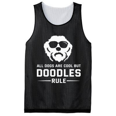 All Dogs Are Cool But Doodles Rule Goldendoodle Labradoodle Mesh Reversible Basketball Jersey Tank