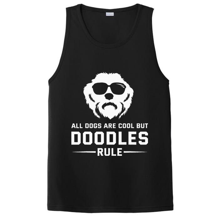 All Dogs Are Cool But Doodles Rule Goldendoodle Labradoodle PosiCharge Competitor Tank