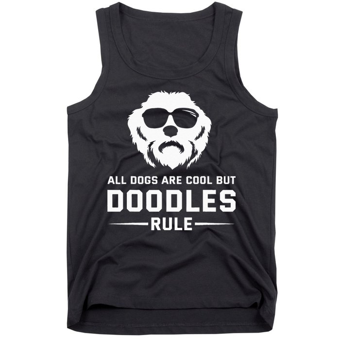 All Dogs Are Cool But Doodles Rule Goldendoodle Labradoodle Tank Top