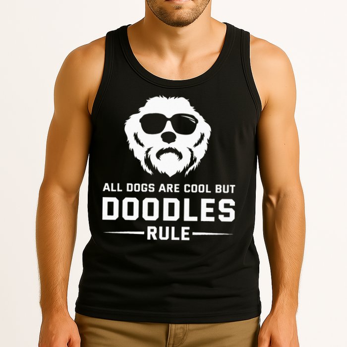 All Dogs Are Cool But Doodles Rule Goldendoodle Labradoodle Tank Top