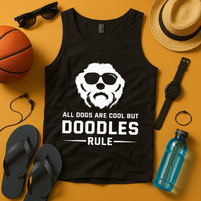 All Dogs Are Cool But Doodles Rule Goldendoodle Labradoodle Tank Top