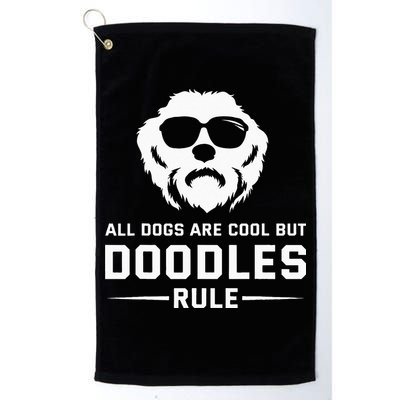 All Dogs Are Cool But Doodles Rule Goldendoodle Labradoodle Golf Towel