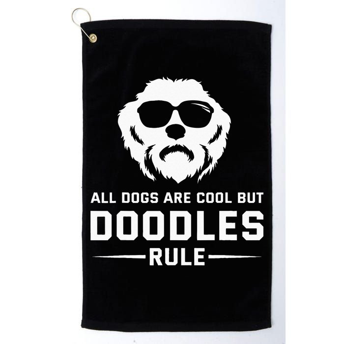 All Dogs Are Cool But Doodles Rule Goldendoodle Labradoodle Golf Towel