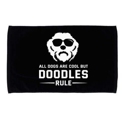 All Dogs Are Cool But Doodles Rule Goldendoodle Labradoodle Microfiber Hand Towel