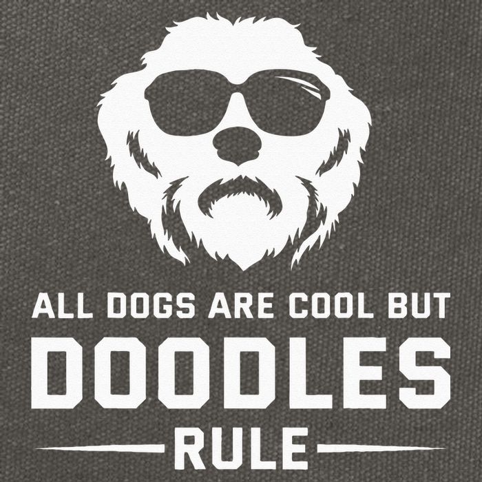 All Dogs Are Cool But Doodles Rule Goldendoodle Labradoodle Cotton Canvas Backpack
