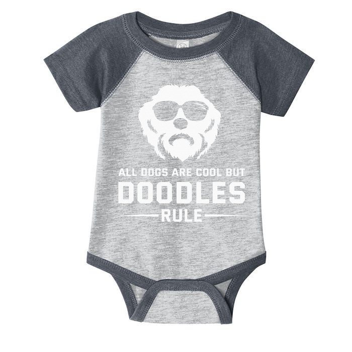 All Dogs Are Cool But Doodles Rule Goldendoodle Labradoodle Infant Baby Jersey Bodysuit