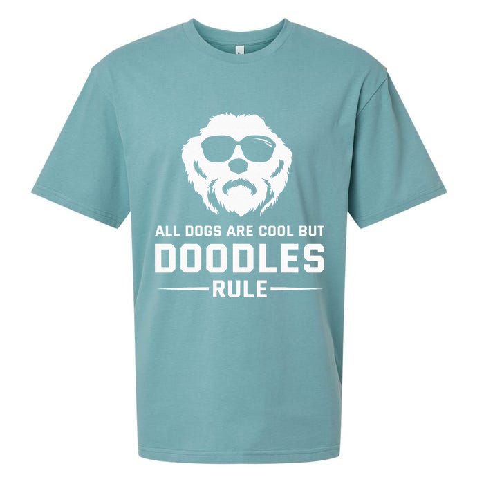 All Dogs Are Cool But Doodles Rule Goldendoodle Labradoodle Sueded Cloud Jersey T-Shirt