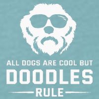 All Dogs Are Cool But Doodles Rule Goldendoodle Labradoodle Sueded Cloud Jersey T-Shirt