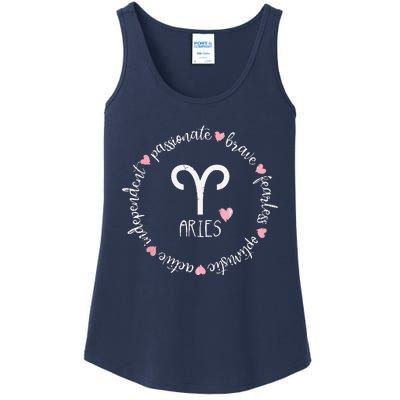 Aries Description Apparel Men Women Funny Zodiac Sign Gift Ladies Essential Tank