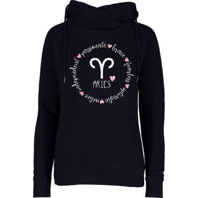 Aries Description Apparel Men Women Funny Zodiac Sign Gift Womens Funnel Neck Pullover Hood