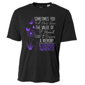 Alzheimers Disease Awareness Dementia I Wear Purple Cooling Performance Crew T-Shirt