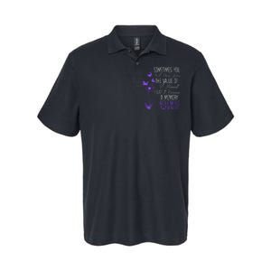 Alzheimers Disease Awareness Dementia I Wear Purple Softstyle Adult Sport Polo